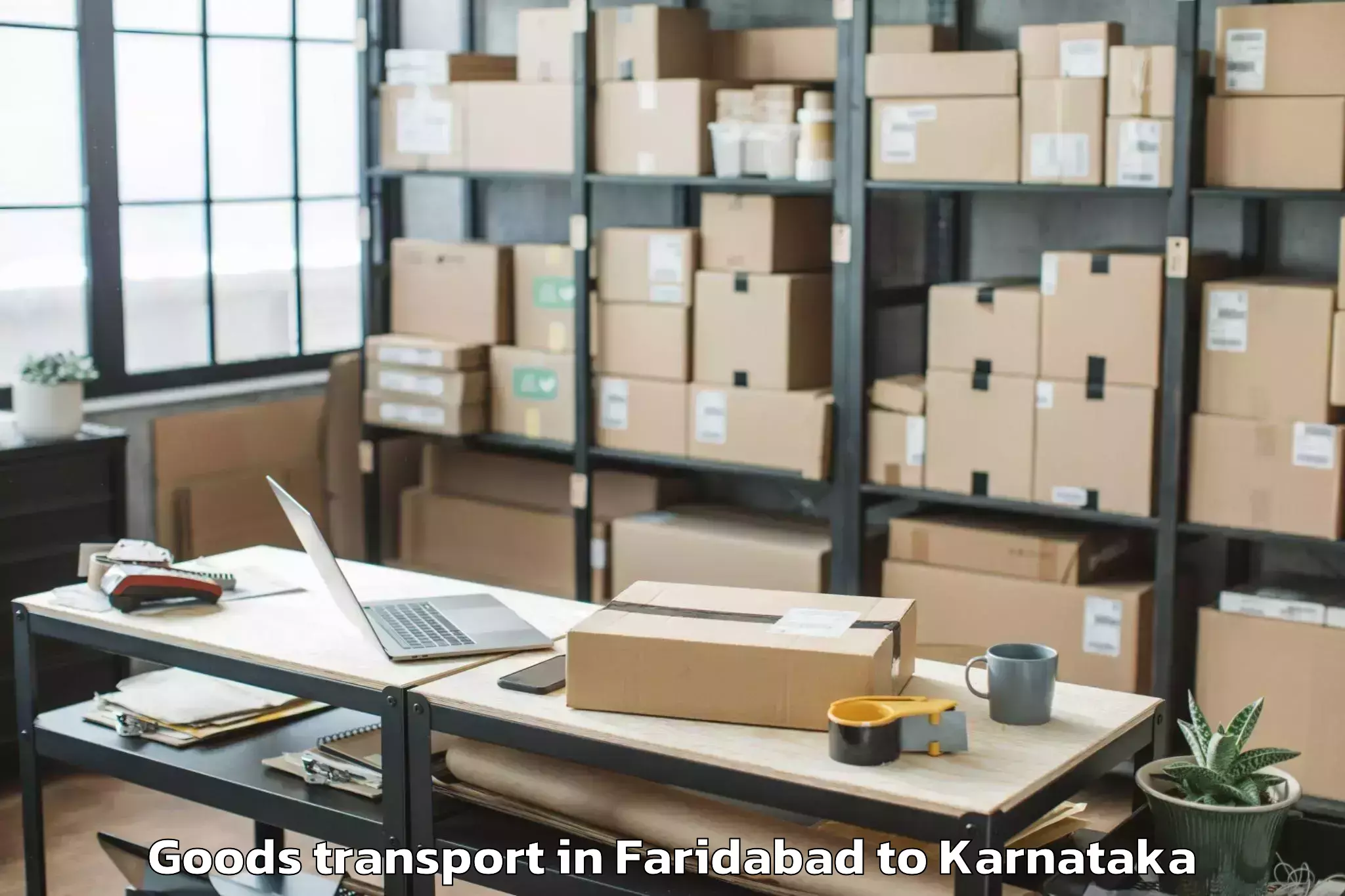 Faridabad to Nexus Mall Koramangala Goods Transport